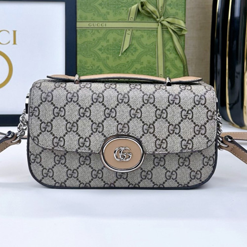 Gucci Womens Bags Shoulder Messenger Bag Luxury Brand Petite GG mini shoulder bag in Leather with Original Box