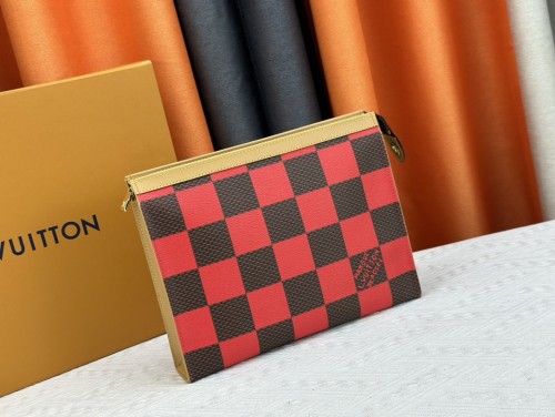 Louis Vuitton Mens Womens Bags Clutch Luxury Brand Fashion Type POCHETTE VOYAGE MM M80803 with Original Box  