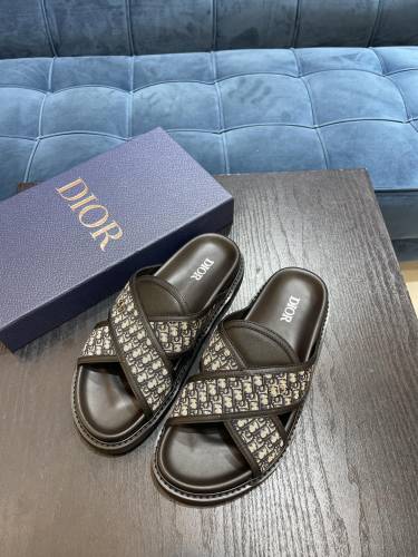 Dior Men Shoes Sandals Luxury Brand Fashion DIOR AQUA SANDAL Black Dior Oblique Jacquard with Original Box 3SA135ZSA_H969 Whatsapp 