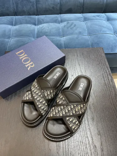 Dior Men Shoes Sandals Luxury Brand Fashion DIOR AQUA SANDAL Black Dior Oblique Jacquard with Original Box 3SA135ZSA_H969 Whatsapp 