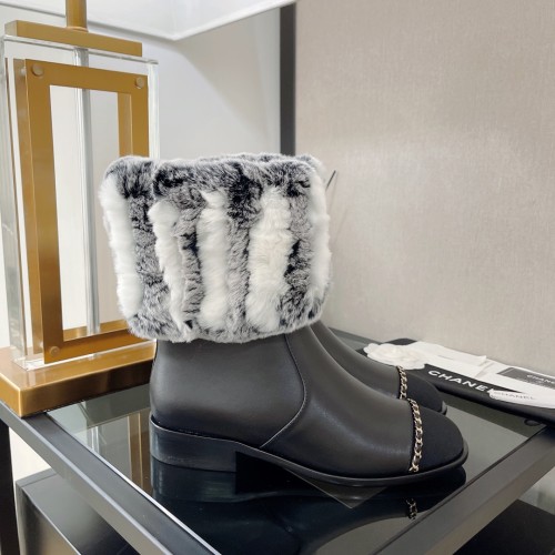 Chanel Womens Shoes Boots Luxury Brand Design with Original Box Women Fashion Ankle Boots Booties 3cm Heel