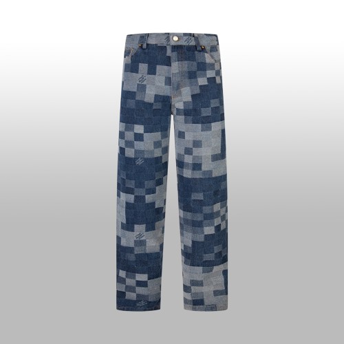 Louis Vuitton Luxury Brand Women Mens Pant Jeans   