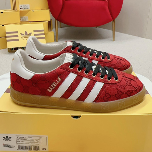 Gucci Adidas Gazelle Womens Shoes Sneakers Luxury Brand adidas x Gucci Gazelle sneaker with Original Box Whatsapp 