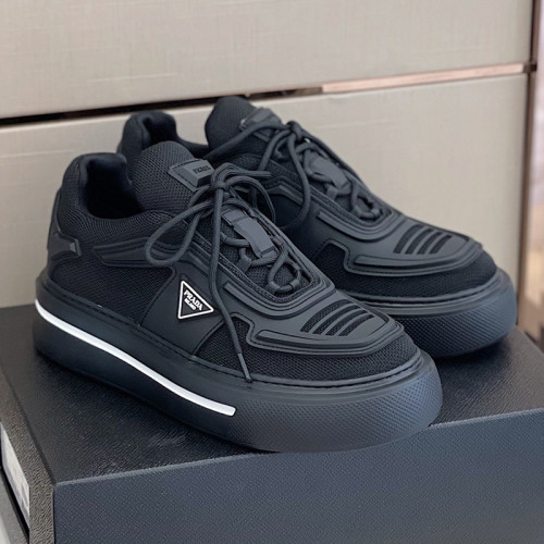 Prada Mens Shoes Casual Luxury Brand Breathable Sneakers with Original Box Thunder Sneaker