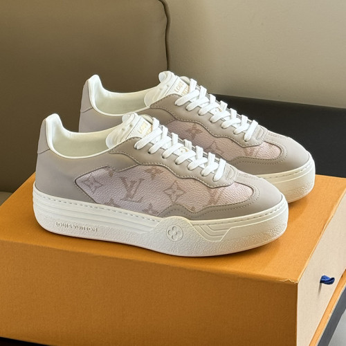 Louis Vuitton Womens Shoes Sneakers Lace-Up Luxury Brand Fashion LV Groovy Platform Sneaker with Original Box 1ACHH0  