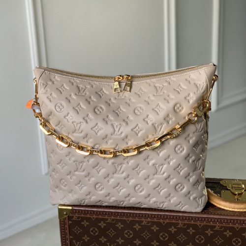 Louis Vuitton Womens Bags Messenger Shoulder Bags Luxury Brand Coussin Hobo MM M12072 with Original Box