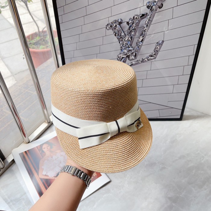 Dior Womens Straw Hat Luxury Brand Design Dior Cap with Original Box  