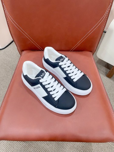Prada Womens Shoes Sneakers Casual Luxury Brand Breathable Sneakers with Original Box Downtown leather sneakers 2EE364_3LKG_F098Z with Original Box Whatsapp 