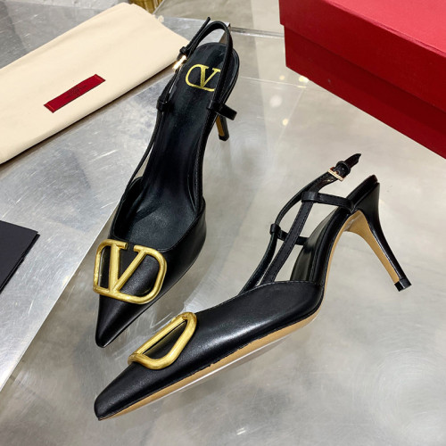 Valentino Garavani Women Fashion Shoes Pumps Luxury Brand Vlogo Signature Calfskin with Original Box 7cm Heel Whatsapp 