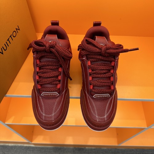 Louis Vuitton Mens Shoes Fashion Sneakers Design Luxury Brand LV TRAINER Skate SNEAKER Mix of materials with Original Box 1AB9XJ  