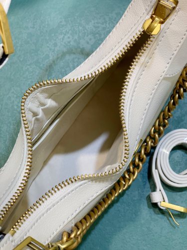 Gucci Womens Bags Shoulder Messenger Bag Luxury Brand Gucci Aphrodite small shoulder bag in white leather with Original Box 731817 AABE9 9022