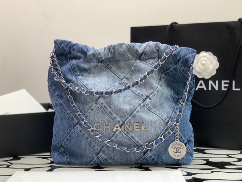 Chanel Womens Bags Crossbody Bag Classic Denim Jeans Bag Luxury Brand with Original Box  
