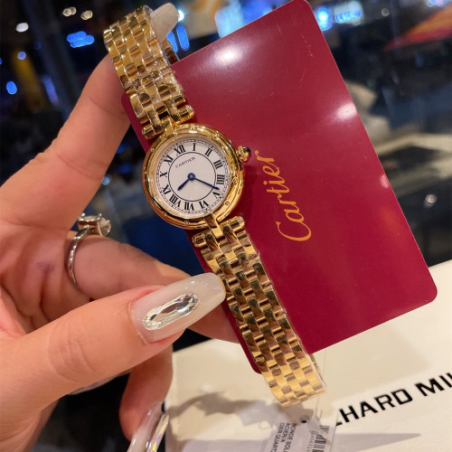 Cartier Womens Watch Luxury Brand Design Fashion Type with Original Box