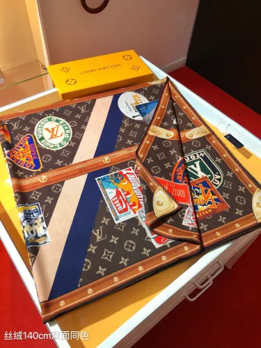 Louis Vuitton Scarves Womens Fashion Scarf LV 140x140cm with Original Box   