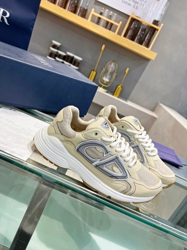 Dior Mens Shoes Sneakers Luxury Brand B30 SNEAKER Mesh and Technical Fabric with Original Box 3SN279ZRA_H840