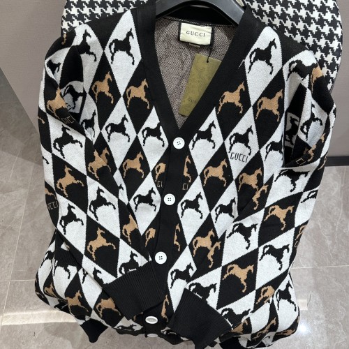 Gucci Cardigan Men Womens Knit Cardigan Luxury Brand Womens Knitwear Top Quality   