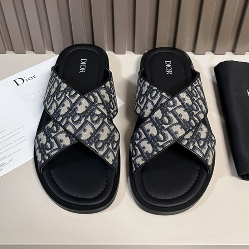 Dior Men Shoes Sandals Luxury Brand Fashion DIOR AQUA SANDAL Black Dior Oblique Jacquard with Original Box 3SA135ZSA_H969 Whatsapp 