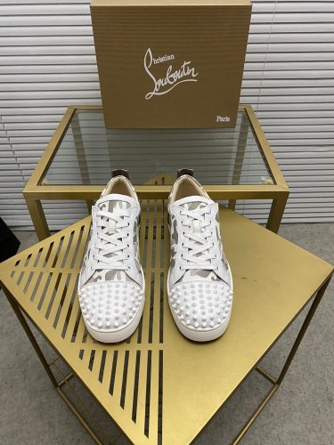 Christian Louboutin Mens Shoes Sneakers Luxury Brand Red Bottom Design Sports Footwears with Original Box