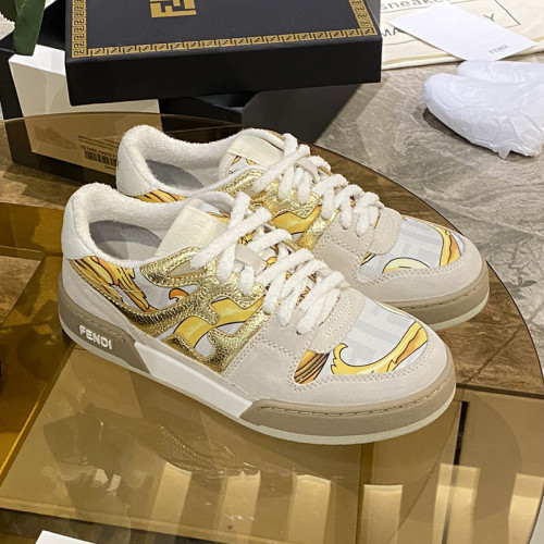 Fendi Mens Shoes Fashion Sneakers Luxury Brand Casual Fendi Trainer Sneakers Match Basse Shoes for Men with Original Box