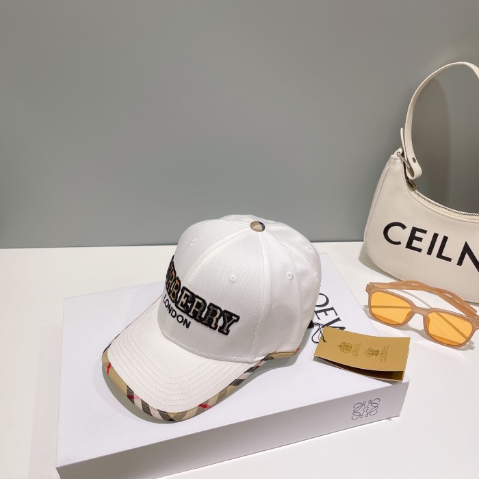 Burberry Womens Mens Cap Baseball Hat Luxury Brand with Original Box  