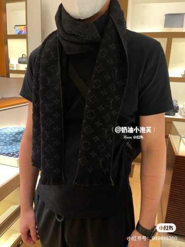 Louis Vuitton Scarves Men Womens Fashion Scarf with Original Box   