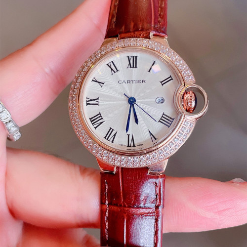 Cartier Womens Watch Luxury Brand Design Fashion Type with Original Box