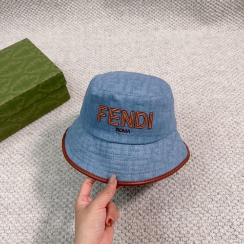 Fendi Men Womens Bucket Hat Luxury Brand Design Fendi Cap with Original Box  