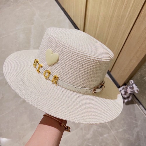 Dior Womens Straw Hat Luxury Brand Design Dior Cap with Original Box  