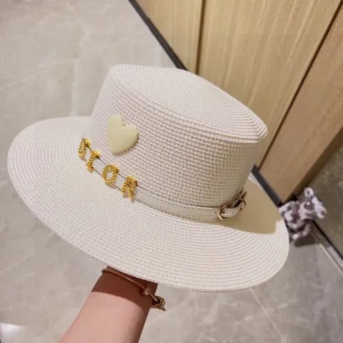 Dior Womens Straw Hat Luxury Brand Design Dior Cap with Original Box  
