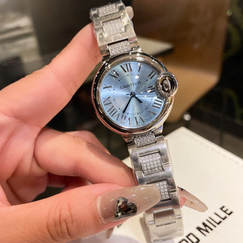 Cartier Mens Watch Luxury Brand Design Fashion Type with Original Box