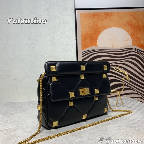 Valentino Womens Bags Crossbody Bags Handbags Luxury Brand Valentino Garavani Roman Stud with Original Box V009083#  