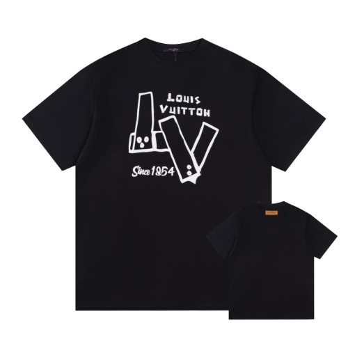 Louis Vuitton Luxury Brand Men Womens Short Sleeve T-Shirt   