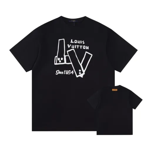 Louis Vuitton Luxury Brand Men Womens Short Sleeve T-Shirt   