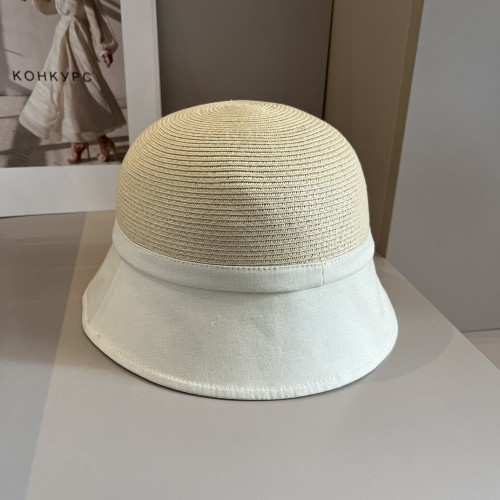 Hermes Womens Hats Luxury Brand Design Hermes Bucket Hat Straw Hat with Original Box  