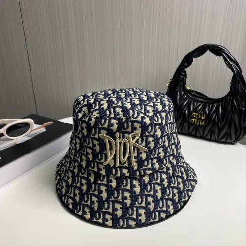 Dior Men Womens Bucket Hat Luxury Brand Design Dior Cap with Original Box  