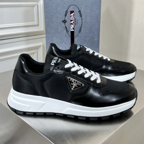 Prada Mens Shoes Casual Luxury Brand Breathable Sneakers with Original Box