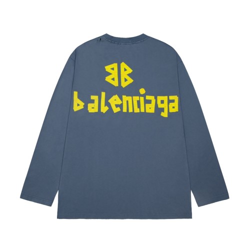 Balenciaga Luxury Brand Women Mens Long Sleeve T-Shirt   