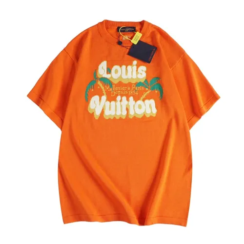Louis Vuitton Luxury Brand Men Womens Short Sleeve T-Shirt Short-Sleeved Cotton Crewneck 1AFQQZ   