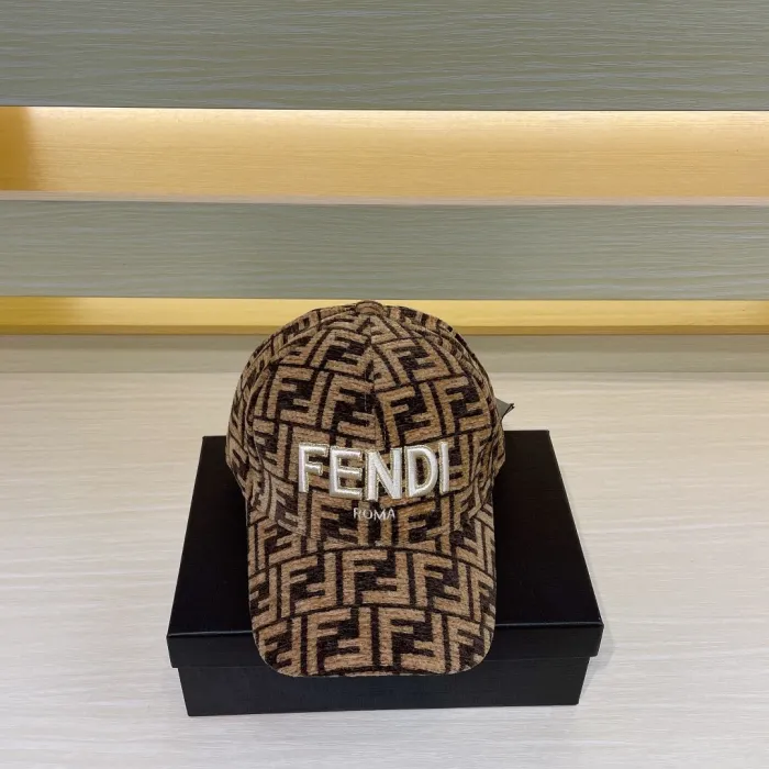 Fendi Men Womens Hat Luxury Brand Design Fendi Baseball Cap with Original Box  