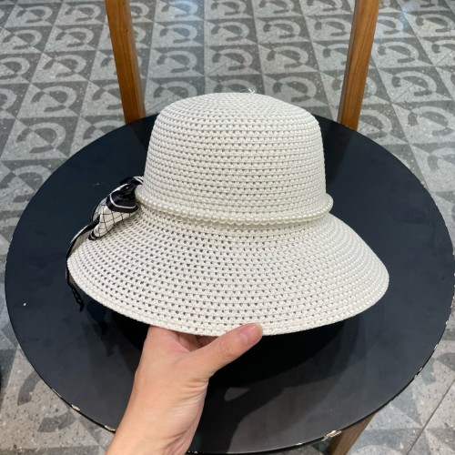 Chanel Womens Hats Luxury Brand Straw Hat Bucket Hat with Original Box  