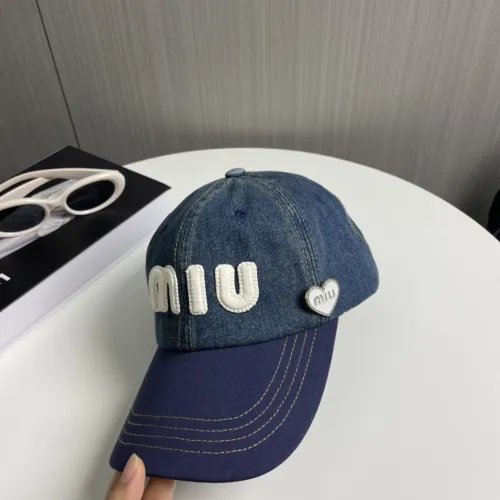 Miumiu Womens Mens Cap Baseball Hat Luxury Brand with Original Box  