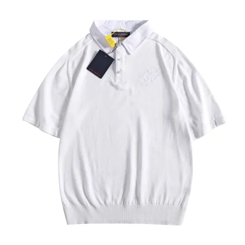 Louis Vuitton Luxury Brand Men Womens Short Sleeve T-Shirt Embroidered Short-Sleeved Cotton Blend Polo Shirt 1AFQQJ   
