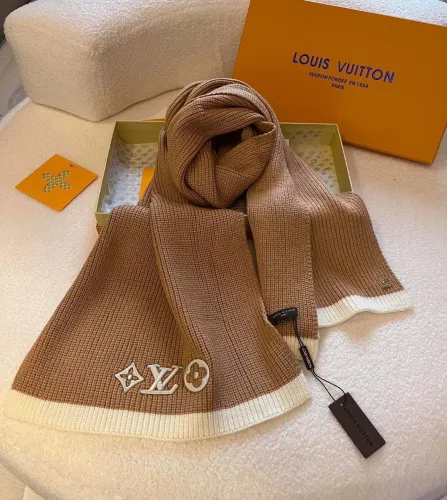 Louis Vuitton Scarves Men Womens Fashion Scarf with Original Box   