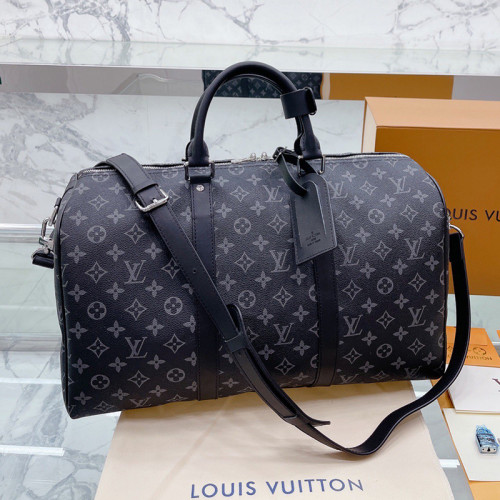Louis Vuitton Womens and Mens Unisex Bags Luxury Brand LV Keepall Bandoulière 45 Fashion Design Travel Bag