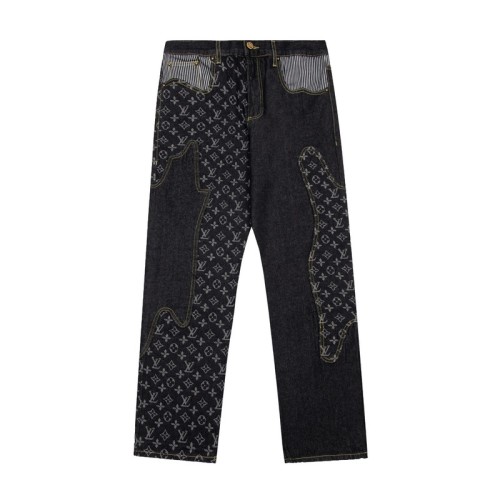 Louis Vuitton Luxury Brand Women Mens Pant Jeans   