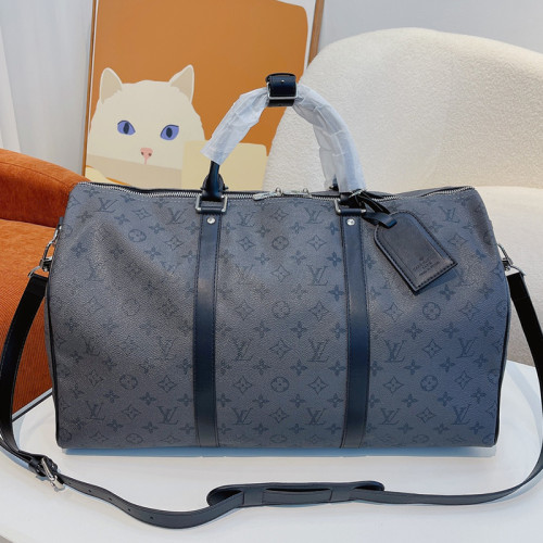 Louis Vuitton Womens and Mens Unisex Bags Luxury Brand LV Keepall Bandoulière 50 Fashion Design Travel Bag