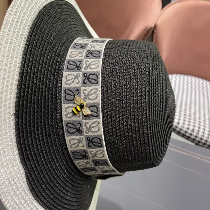 Loewe Womens Bucket Hat Luxury Brand Design Loewe Hats Straw Hat with Original Box  