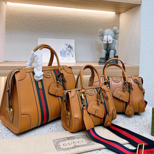 Gucci Womens Bags Shoulder Handbags Luxury Brand Gucci Double G Shoulder Bags Totes  