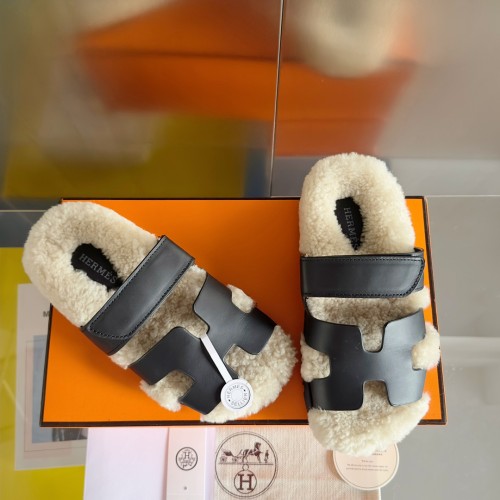 Hermes Womens Mens Unisex Shoes Winter Wool Extra Slippers Sandals Casual Fashion Sandals Luxury Brand with Original Box Whatsapp 