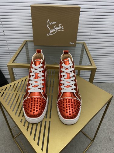 Christian Louboutin Mens Shoes Sneakers Luxury Brand Red Bottom Design Sports Footwears with Original Box